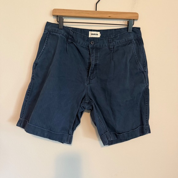 Taylor Stitch Other - Taylor Stitch Chino Cuffed hem shorts 33 blue classic preppy golf casual